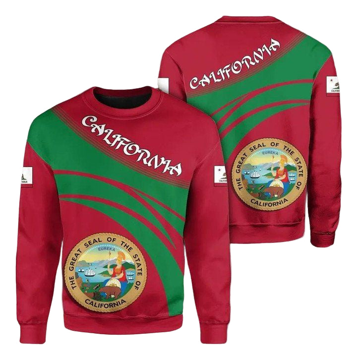 California Coat Of Arms Sweater Cricket Style J5W ? Usalast