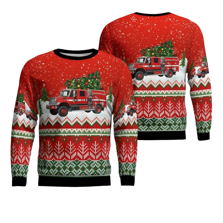 California Department of Forestry and Fire Protection Type 3 Wildland Contract Christmas Sweater 3D ? Usalast