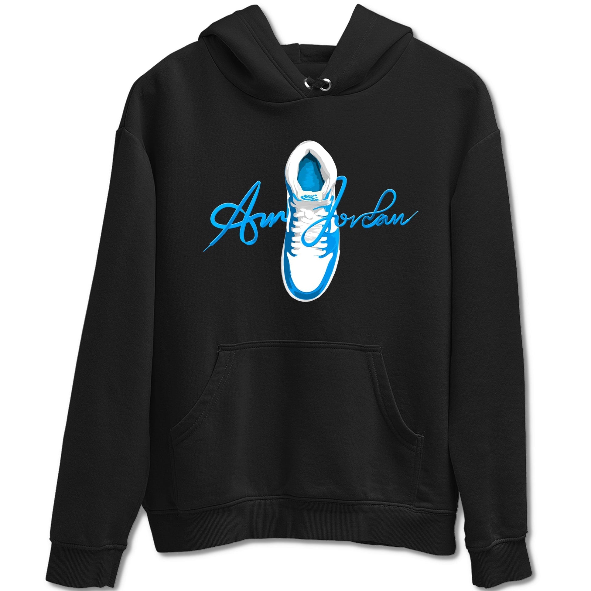 Caligraphy Shoe Lace Sneaker Tees - Air Jordan 1 UNC Reimagined