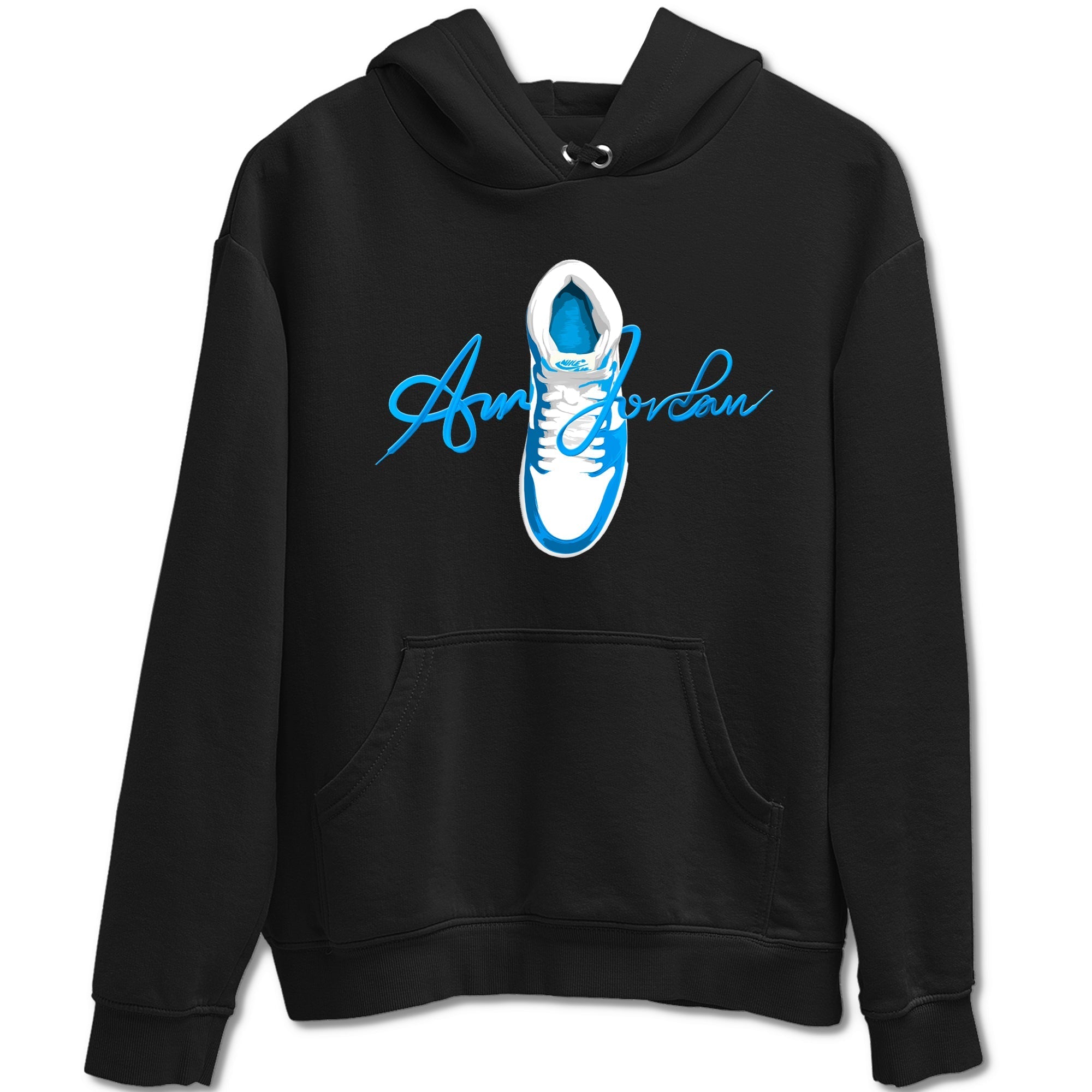 Caligraphy Shoe Lace Sneaker Tees - Air Jordan 1 UNC Reimagined