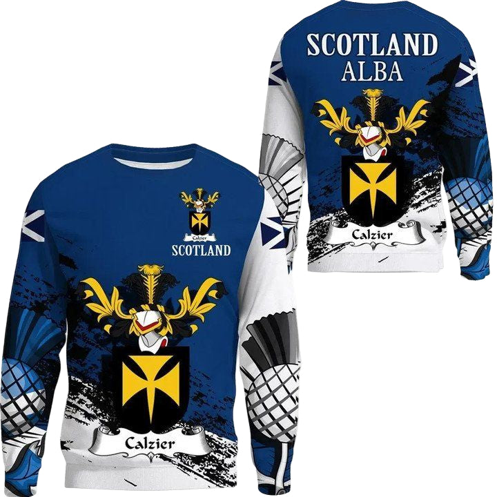 Calzier Scottish Family Crest Scotland Special Sweater A7 ? Usalast