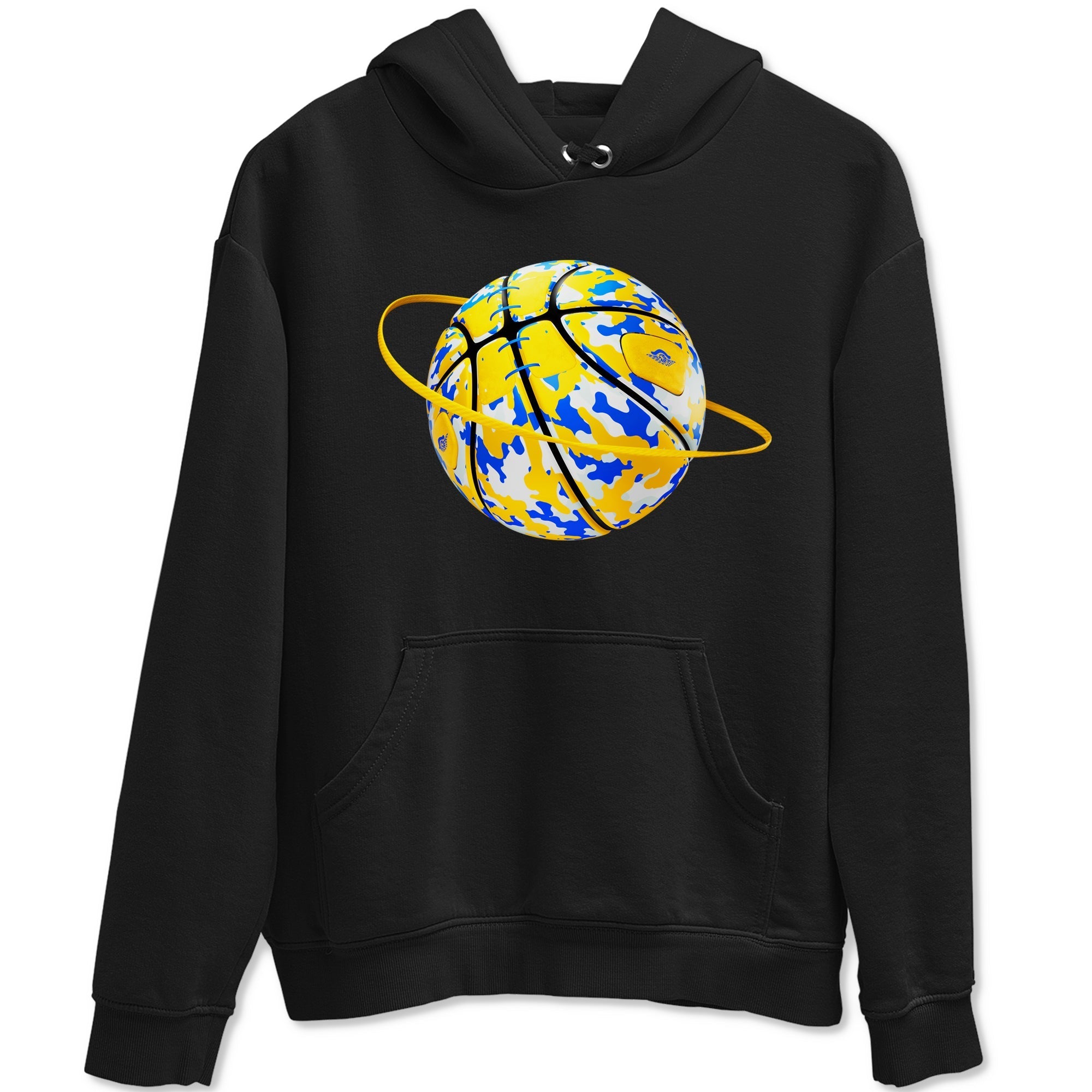 Camo Basketball Planet Sneaker Tees - Air Jordan 1 Travis Scott Canary