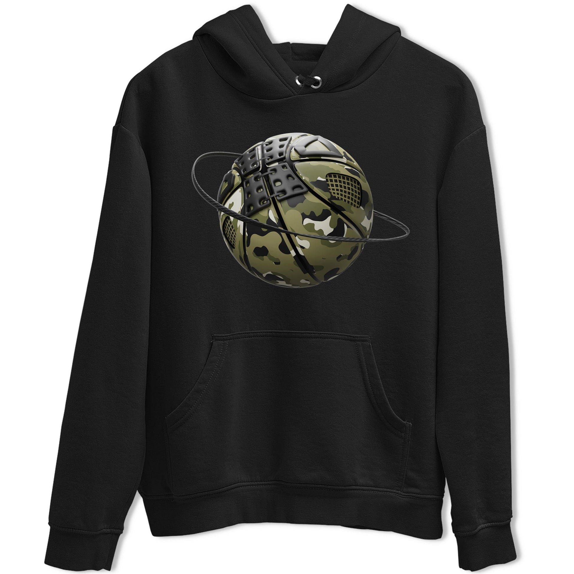 Camo Basketball Planet Sneaker Tee - Air Jordan 4 Medium Olive