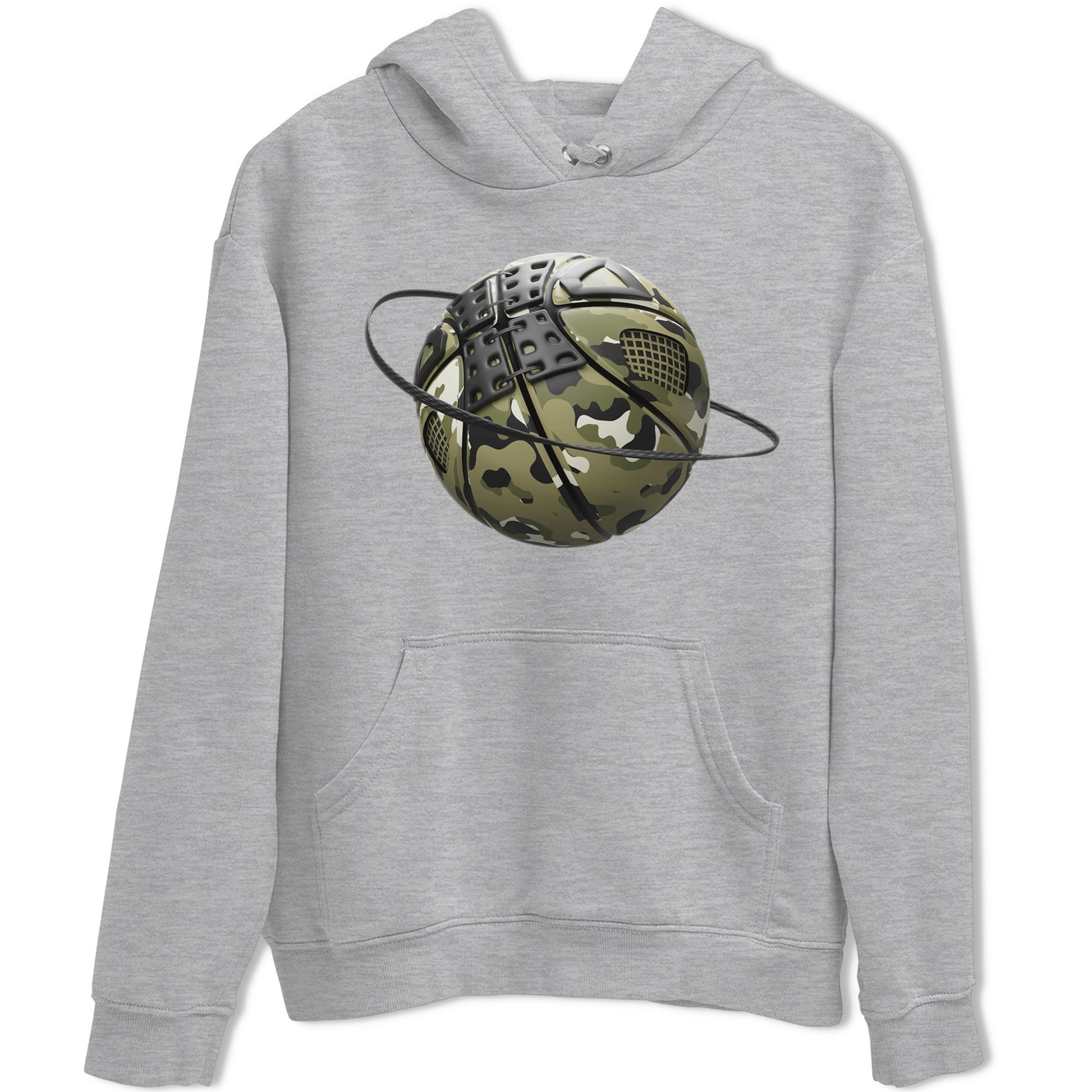Camo Basketball Planet Sneaker Tee - Air Jordan 4 Medium Olive