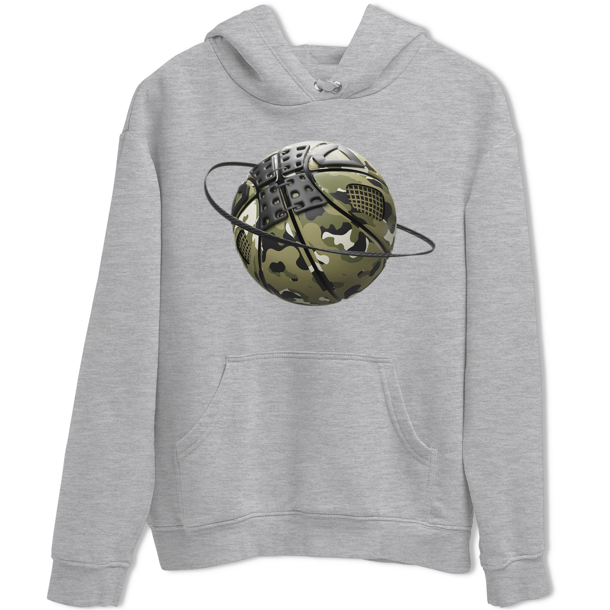 Camo Basketball Planet Sneaker Tee - Air Jordan 4 Medium Olive
