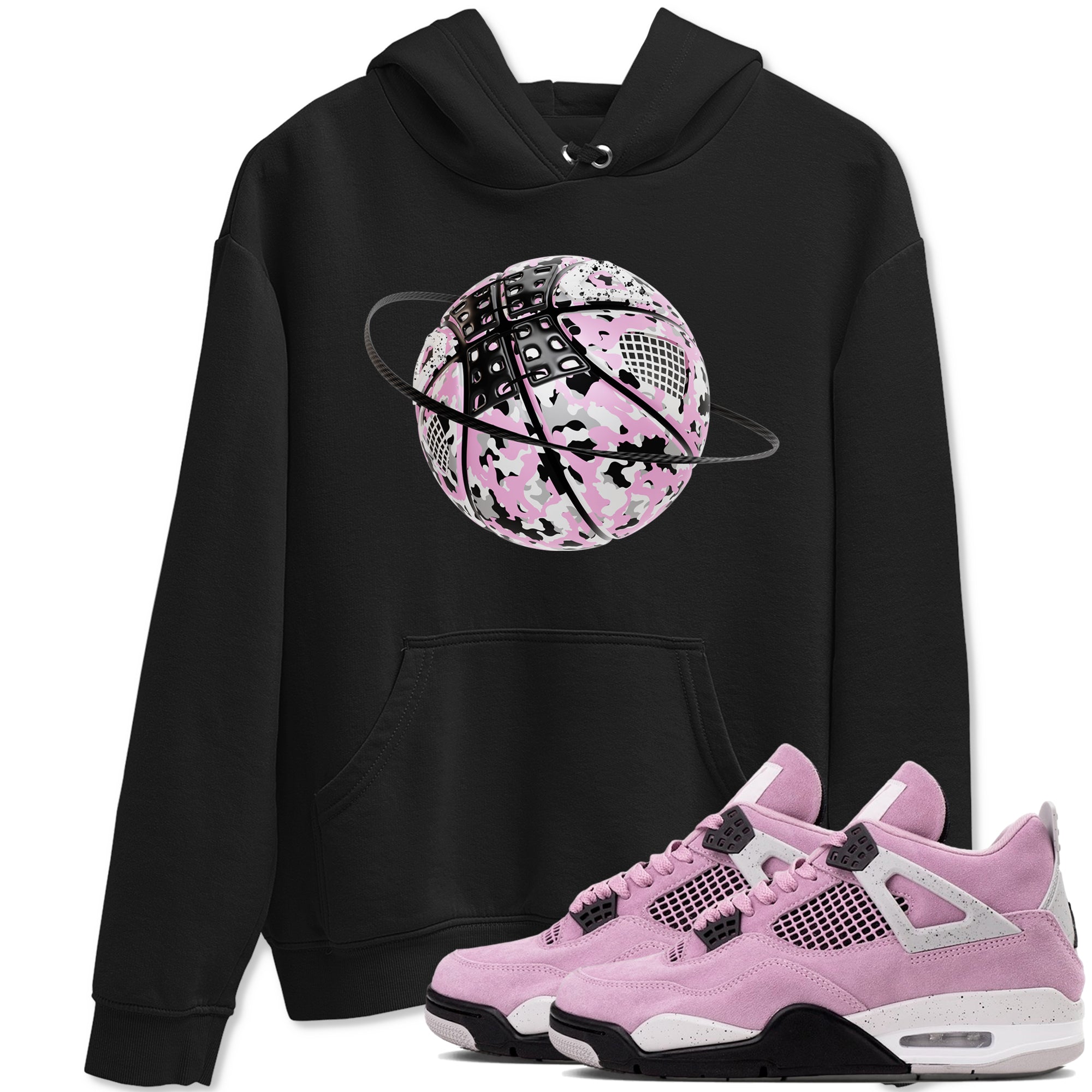 Camo Basketball Planet Sneaker Tees - Air Jordan 4 Orchid