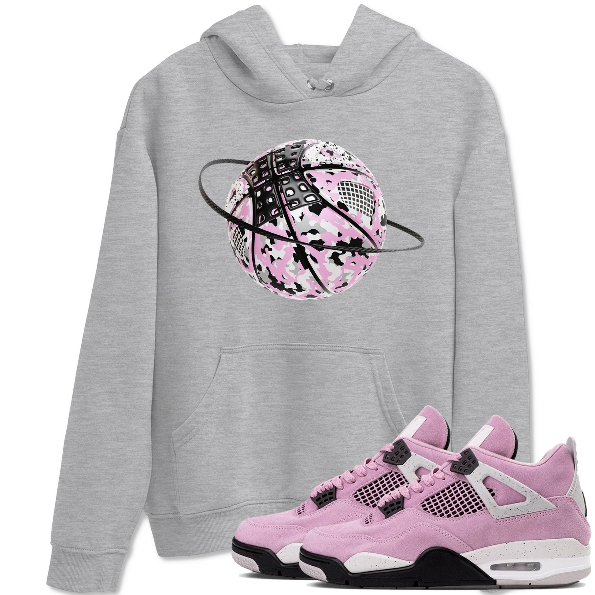 Camo Basketball Planet Sneaker Tees - Air Jordan 4 Orchid