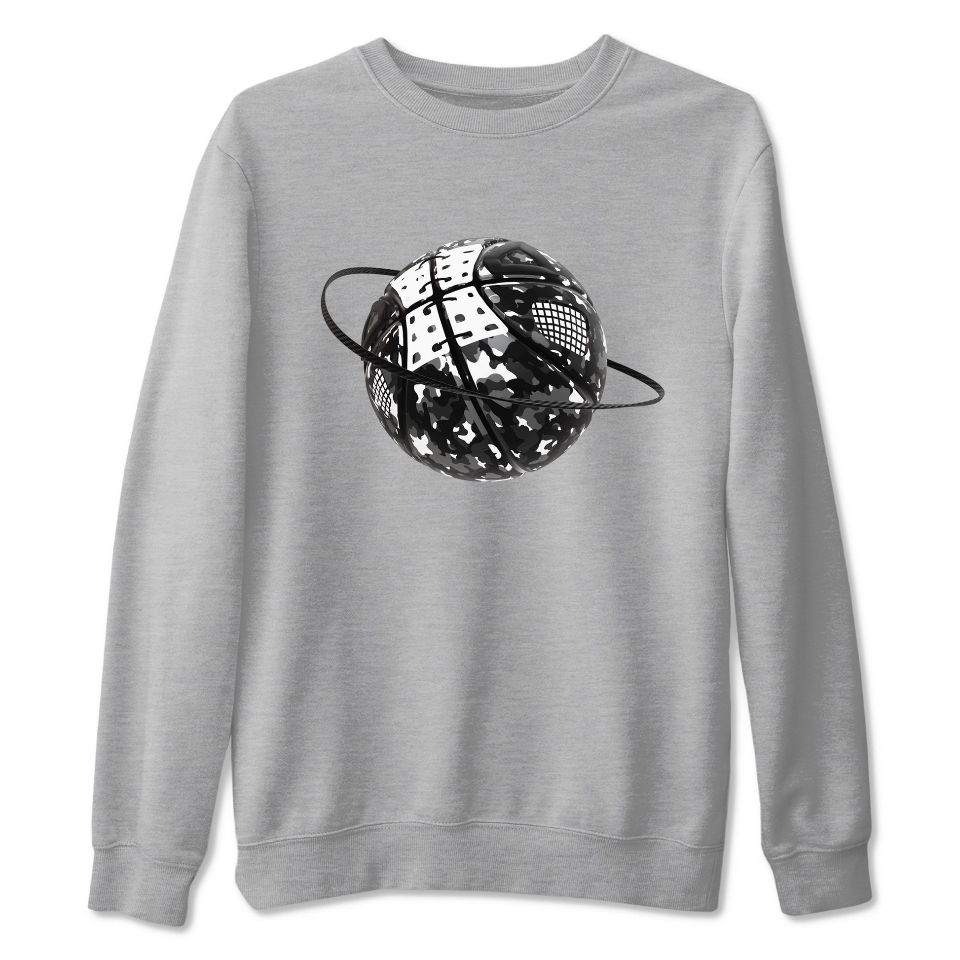 Camo Basketball Planet Sneaker Tees - Air Jordan 4 White Thunder