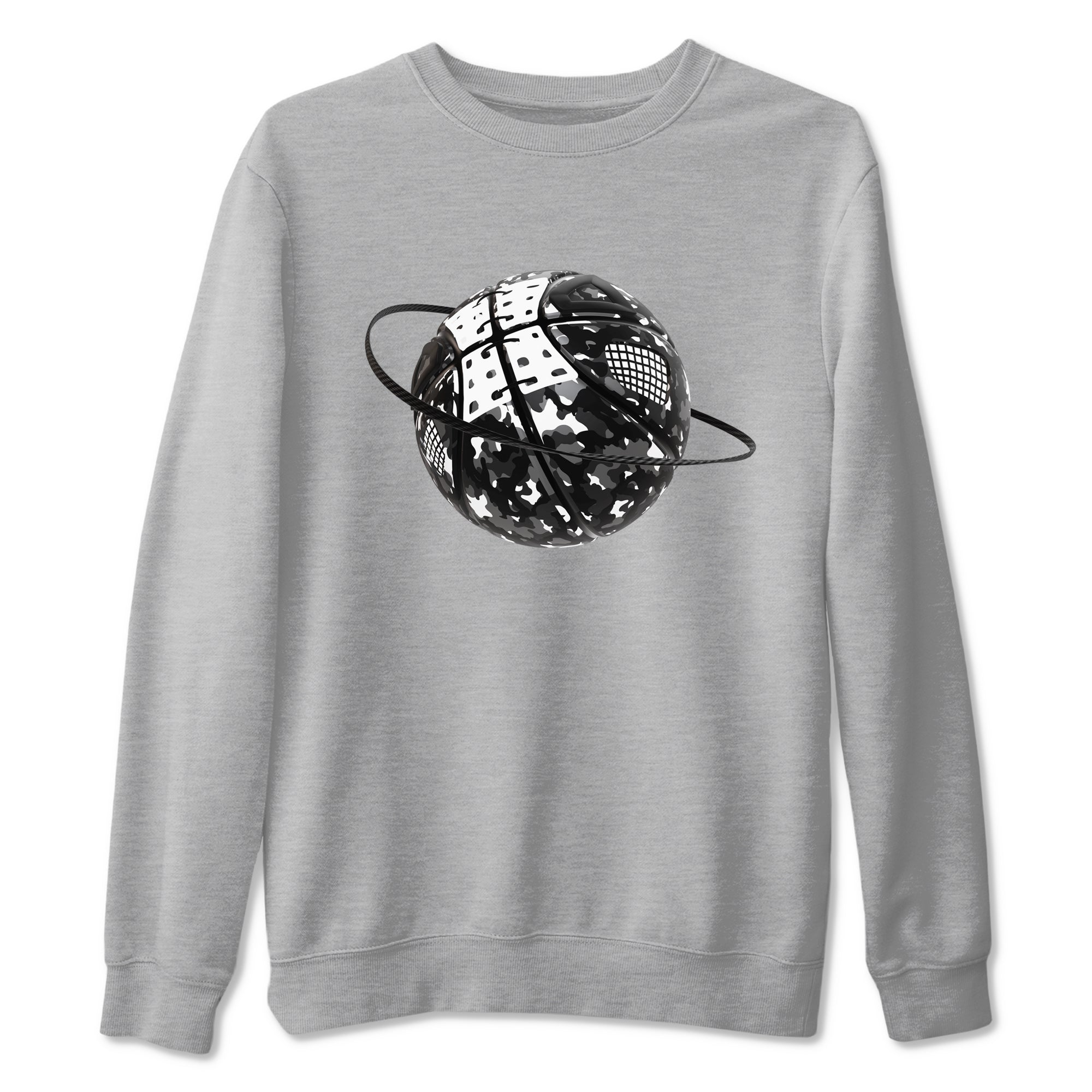 Camo Basketball Planet Sneaker Tees - Air Jordan 4 White Thunder