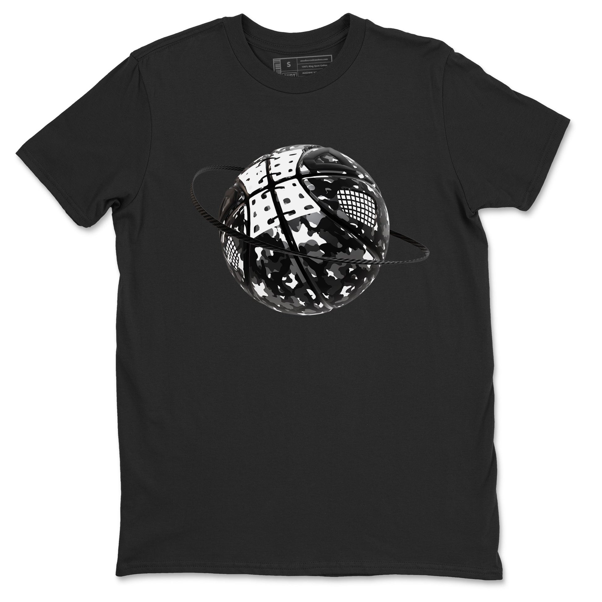 Camo Basketball Planet Sneaker Tees - Air Jordan 4 White Thunder
