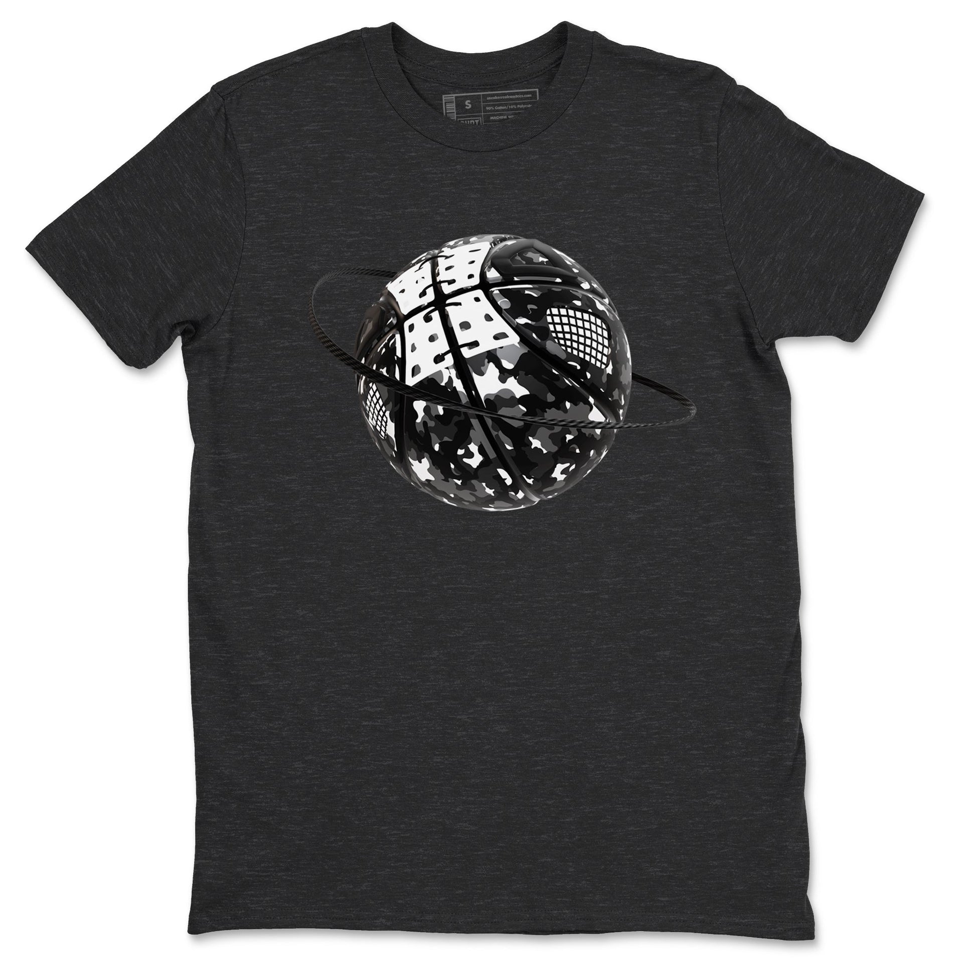 Camo Basketball Planet Sneaker Tees - Air Jordan 4 White Thunder
