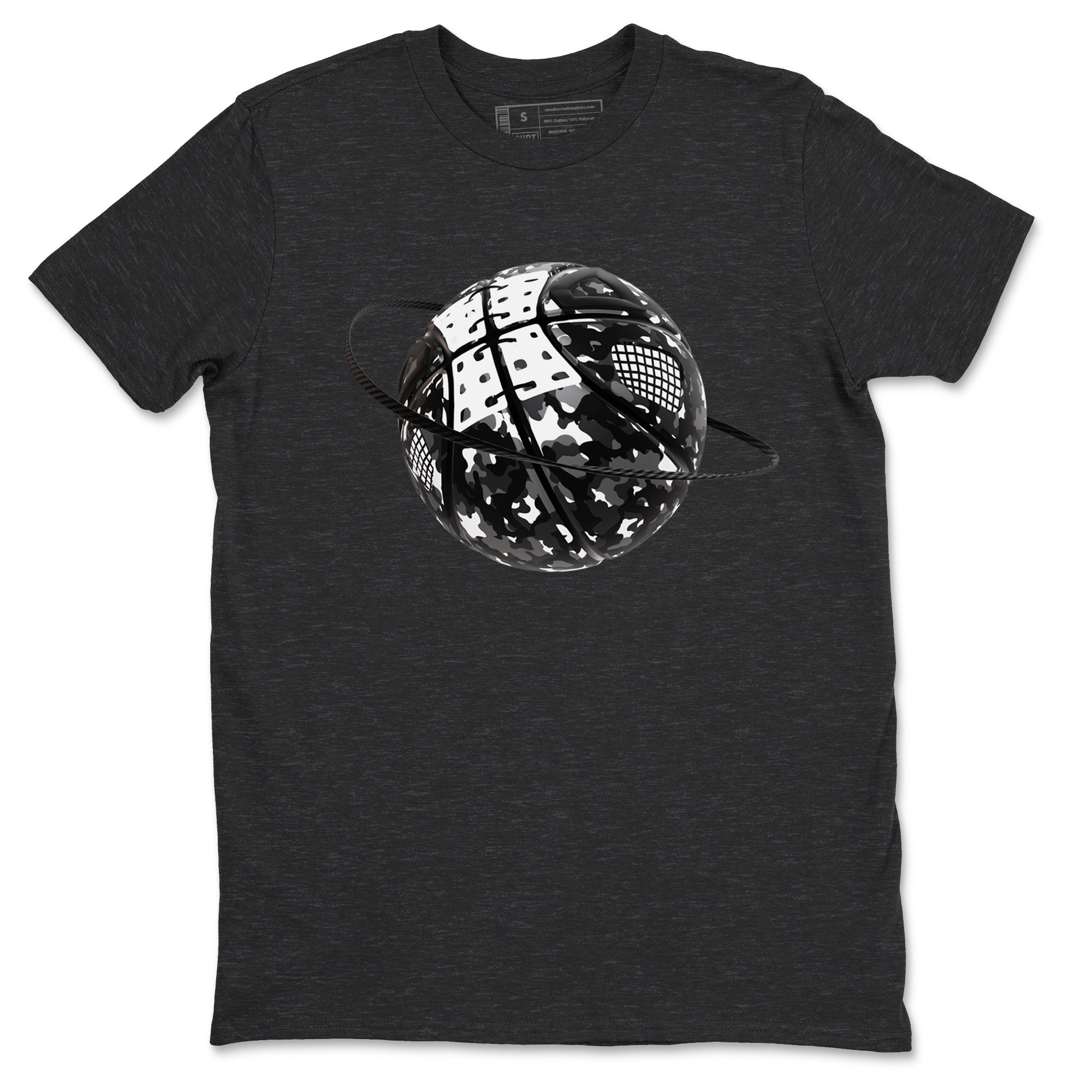 Camo Basketball Planet Sneaker Tees - Air Jordan 4 White Thunder