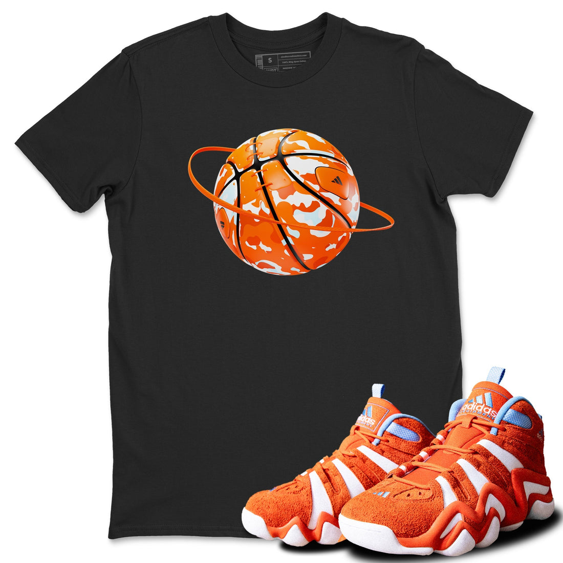 Camo Basketball Planet Sneaker Tee - Crazy 8 Team Orange