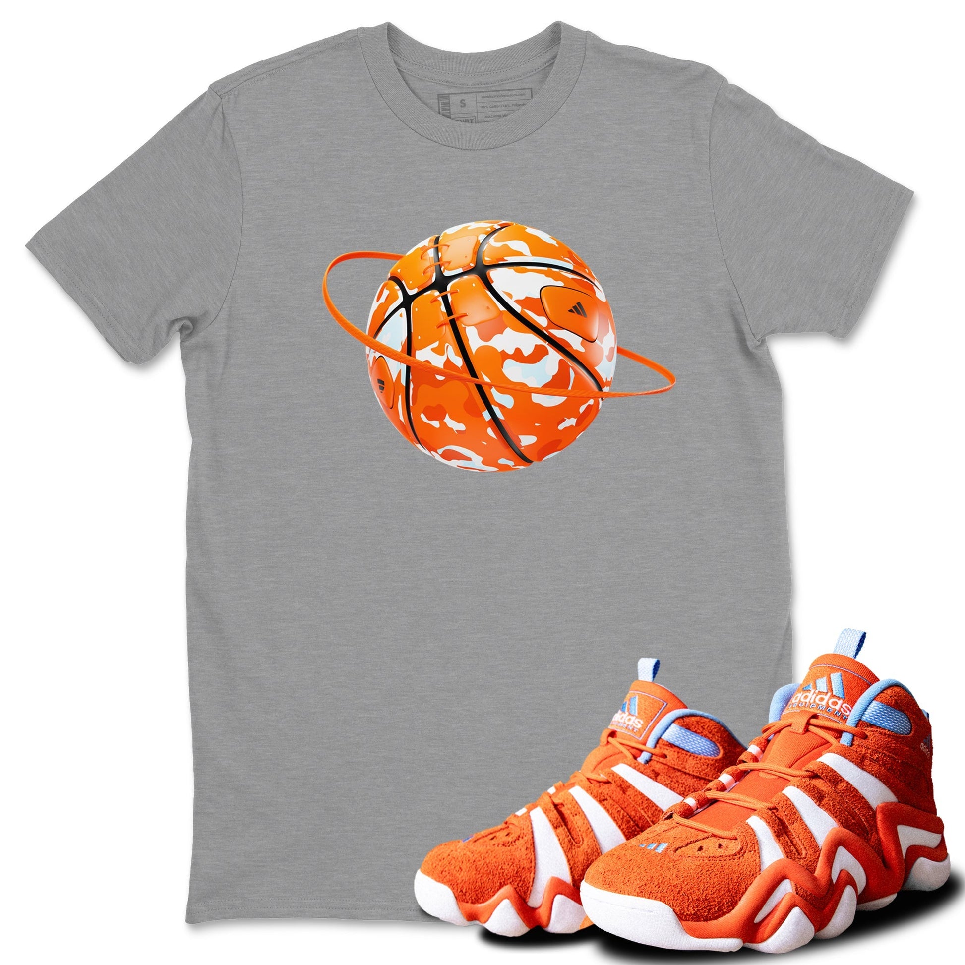 Camo Basketball Planet Sneaker Tee - Crazy 8 Team Orange