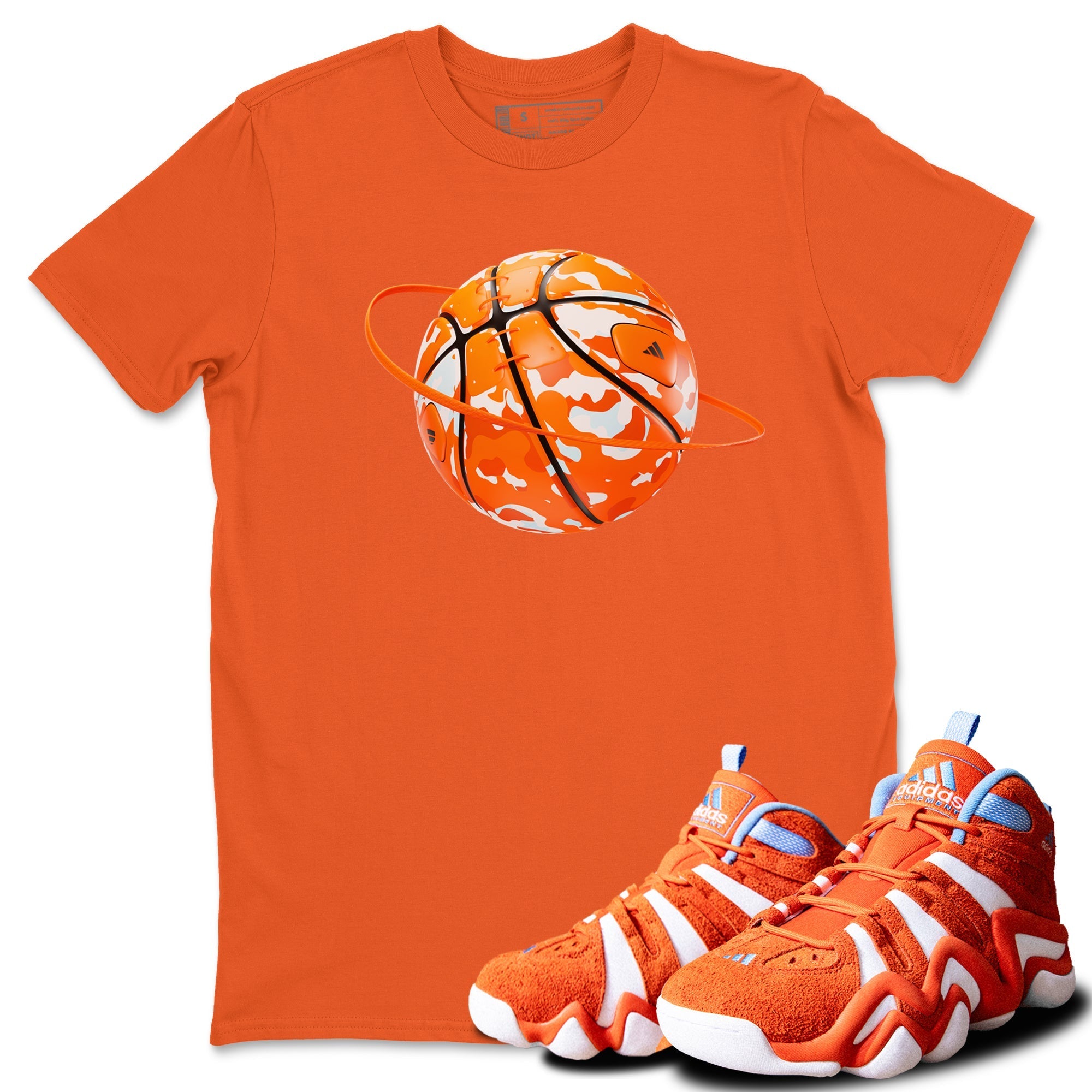 Camo Basketball Planet Sneaker Tee - Crazy 8 Team Orange