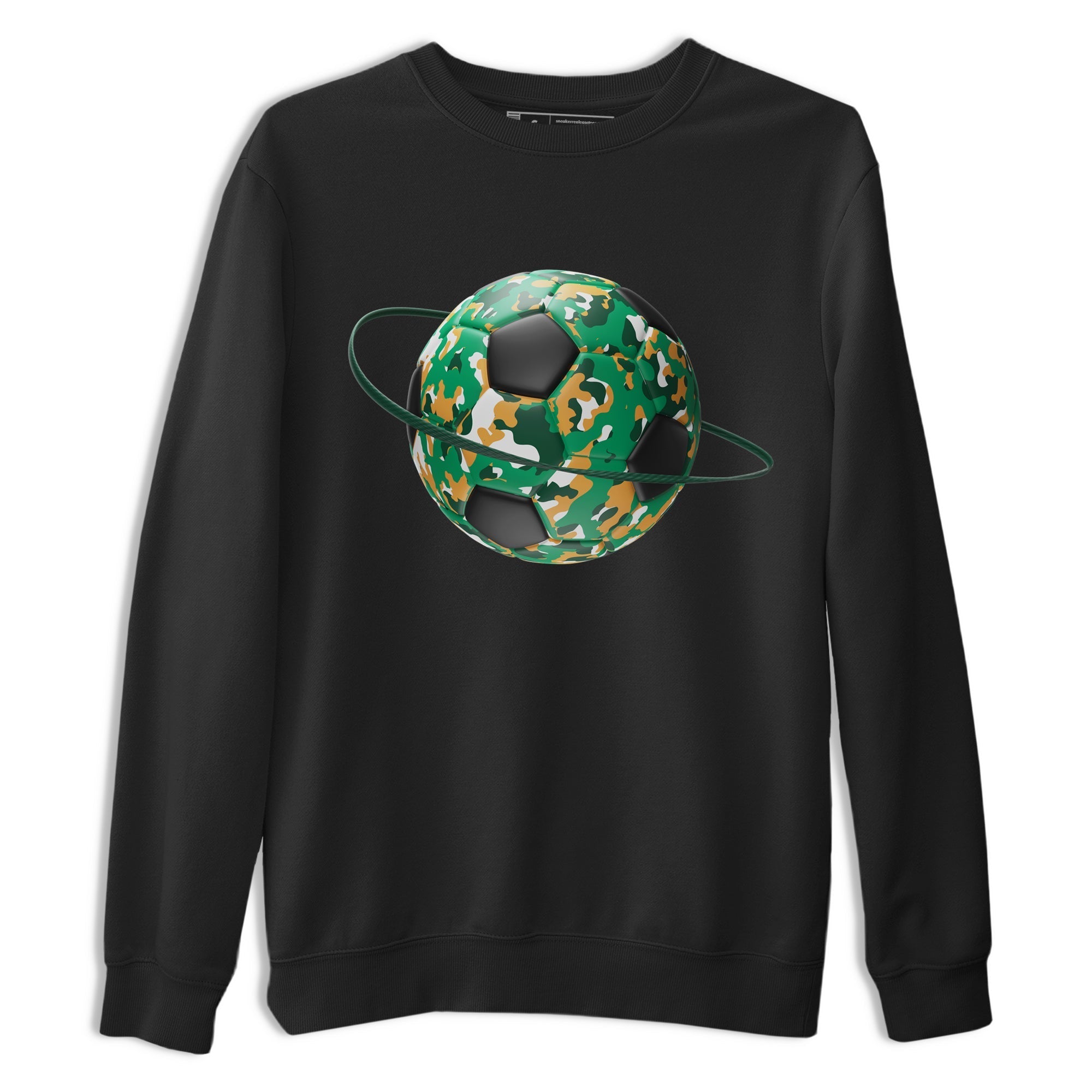 Camo Soccerball Planet Sneaker Tee - Samba Collegiate Green Gum