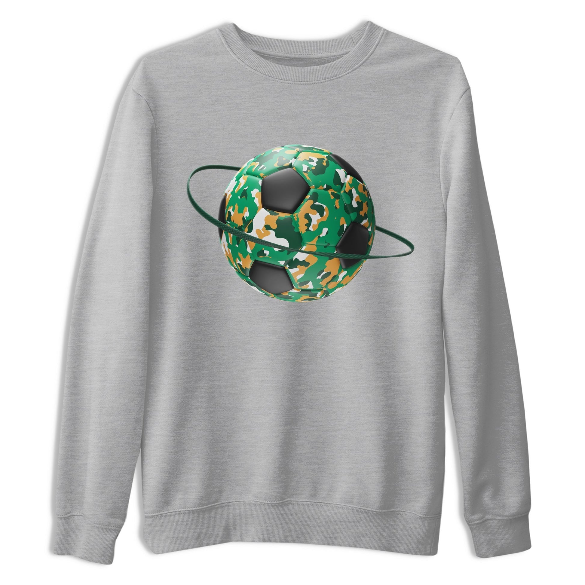 Camo Soccerball Planet Sneaker Tee - Samba Collegiate Green Gum