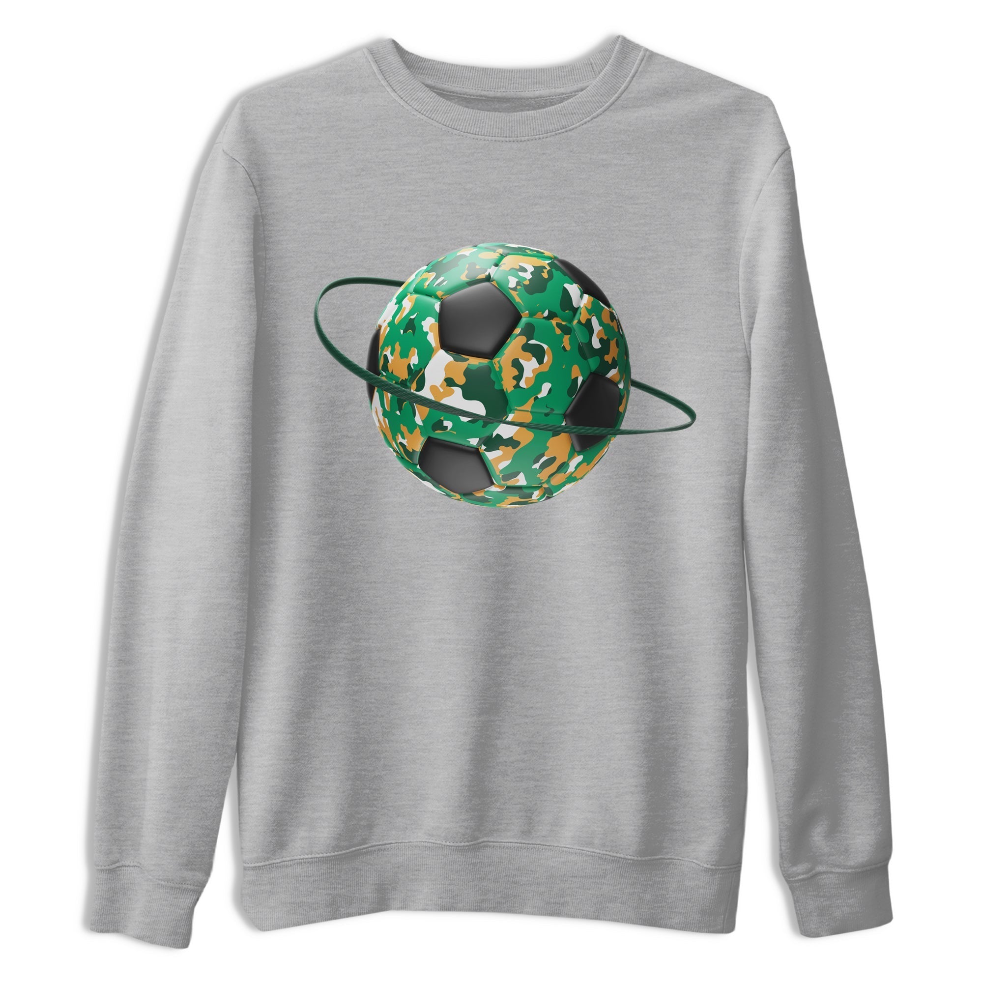 Camo Soccerball Planet Sneaker Tee - Samba Collegiate Green Gum