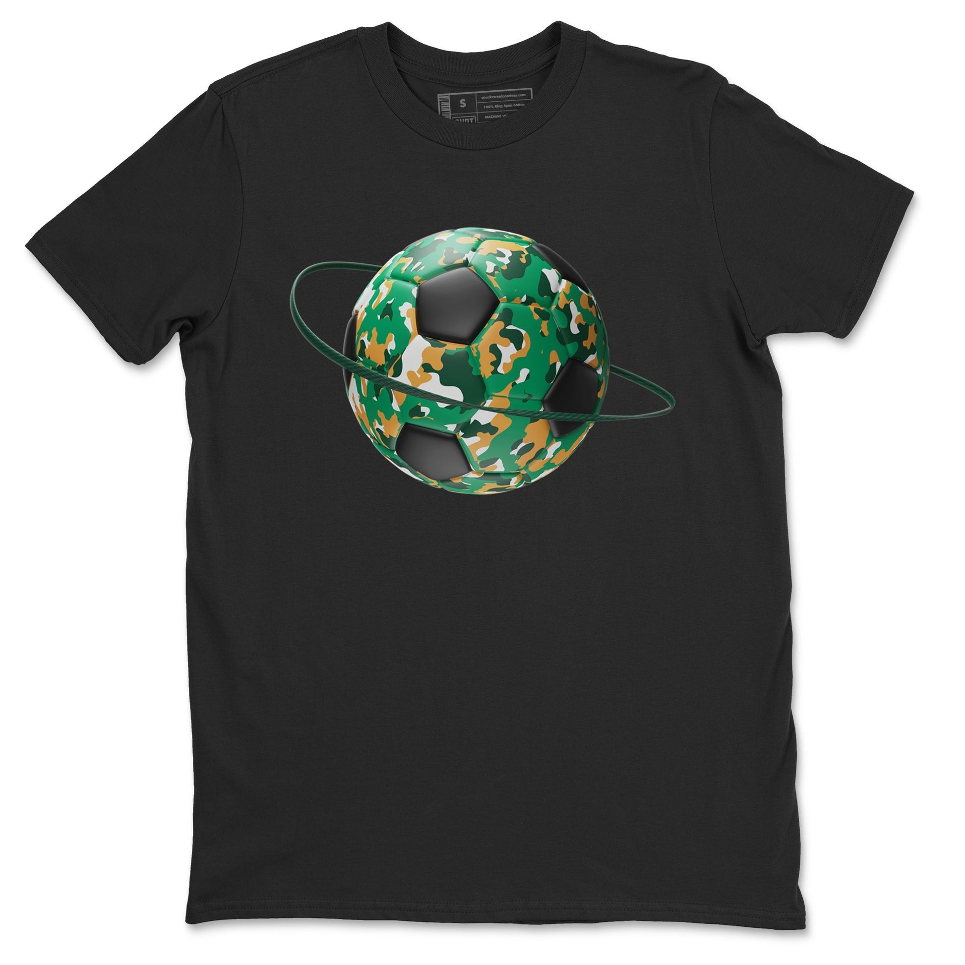 Camo Soccerball Planet Sneaker Tee - Samba Collegiate Green Gum
