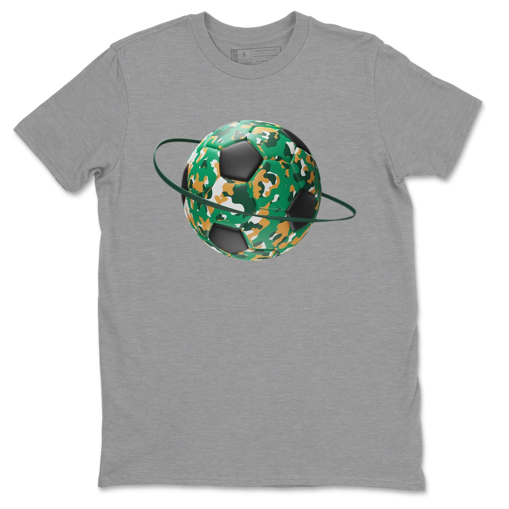 Camo Soccerball Planet Sneaker Tee - Samba Collegiate Green Gum