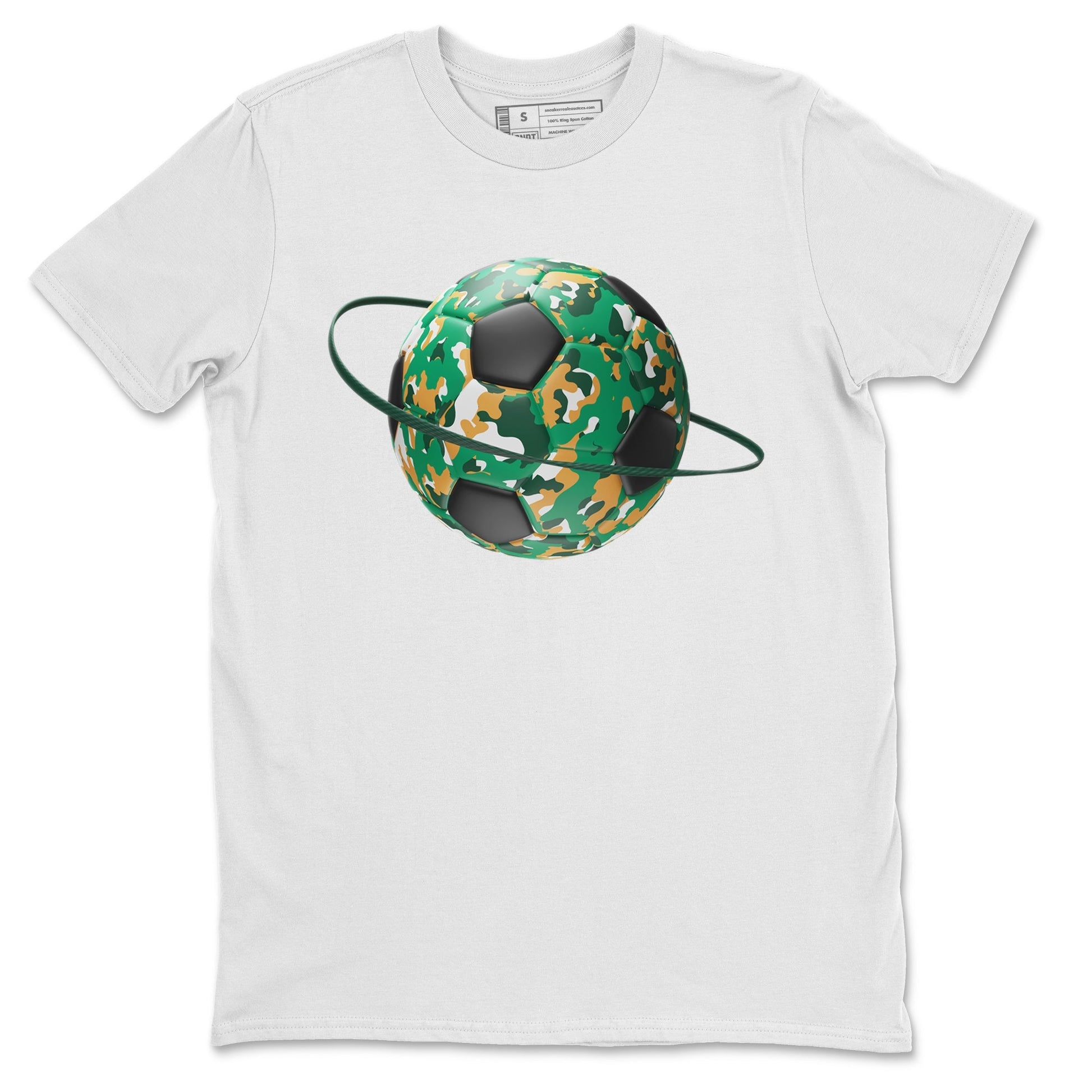Camo Soccerball Planet Sneaker Tee - Samba Collegiate Green Gum