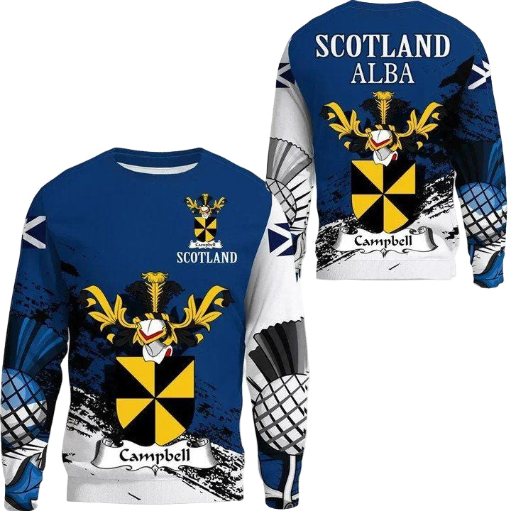 Campbell Scottish Family Crest Scotland Special Sweater A7 ? Usalast