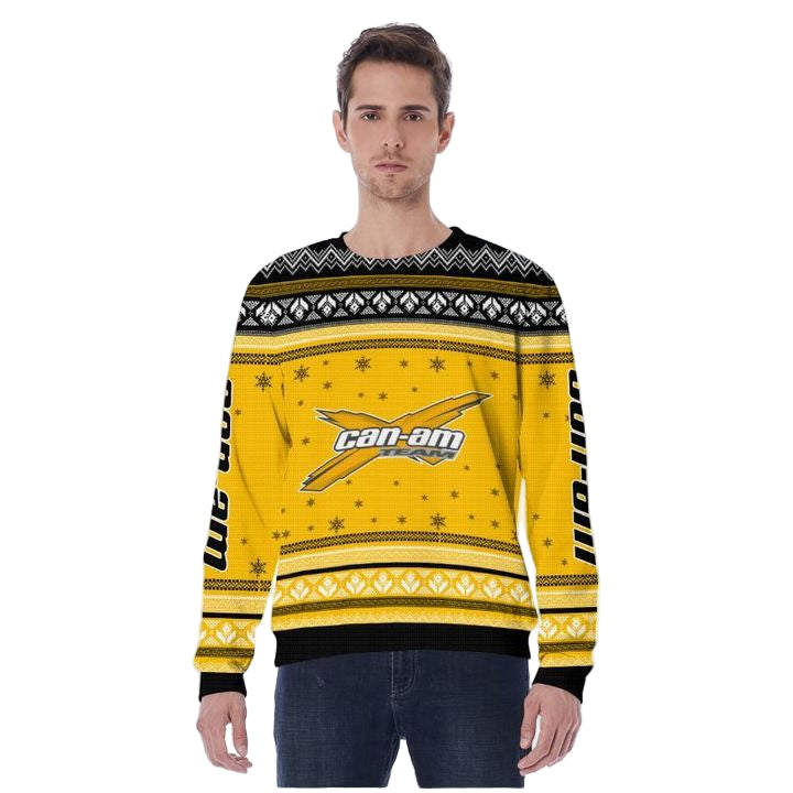 Can-am Team Yellow 3D Ugly Christmas Sweater ? Usalast