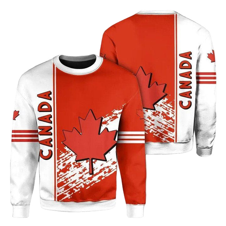 Canada Coat Of Arms Sweater Quarter Style J7 ? Usalast