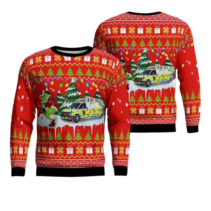 Canada Grey County Paramedics Christmas Sweater 3D ? Usalast