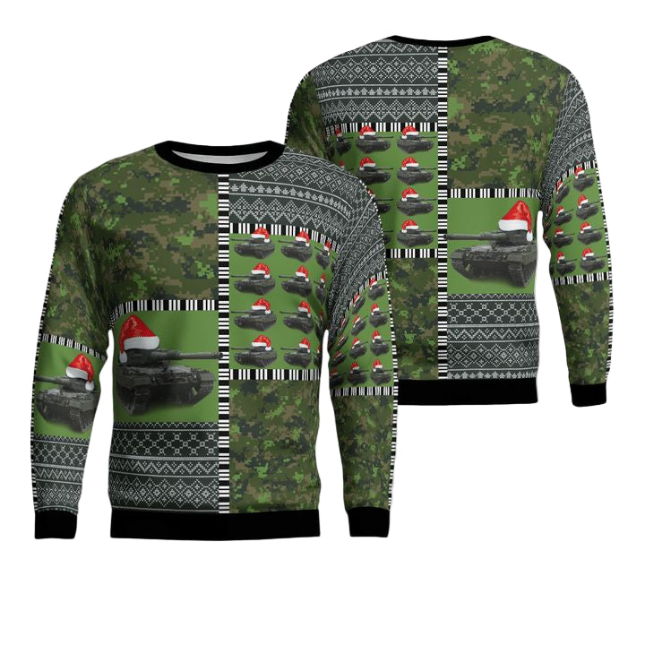 Canadian Army Leopard 2A4M Christmas Sweater 3D ? Usalast