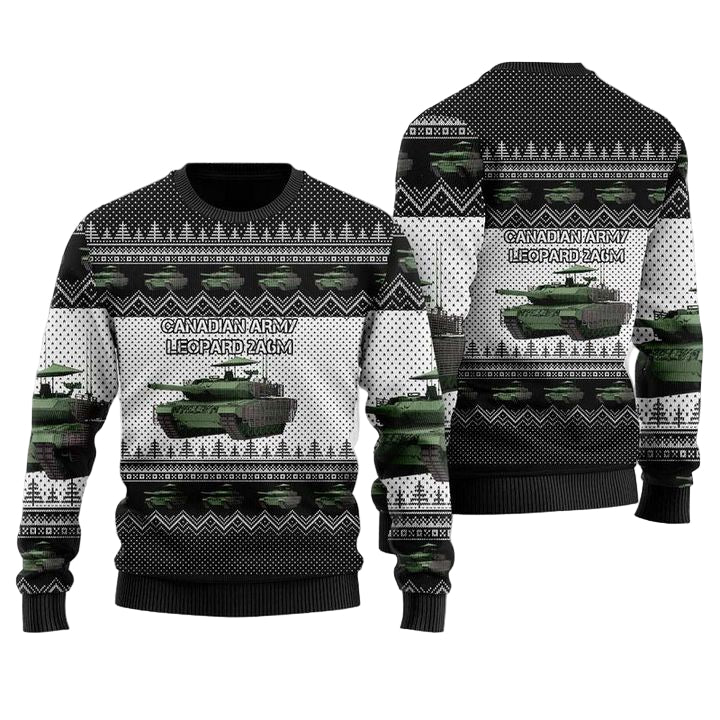 Canadian Army Leopard 2A6M Christmas Sweater 3D ? Usalast