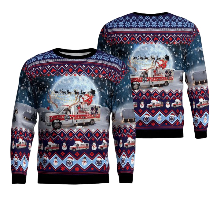 Cape Girardeau CTC EMS Christmas AOP Sweater ? Usalast