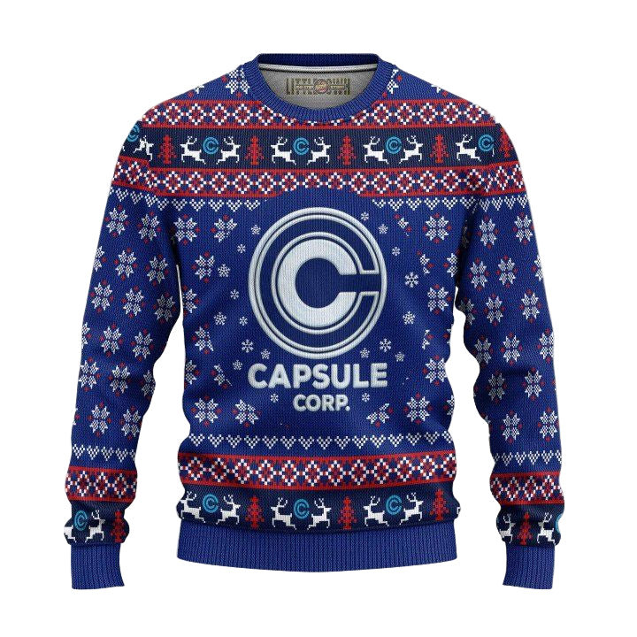Capsule Corp Ugly Christmas Sweater And 3D Hoodie Dragon Ball Xmas Gift ? Usalast