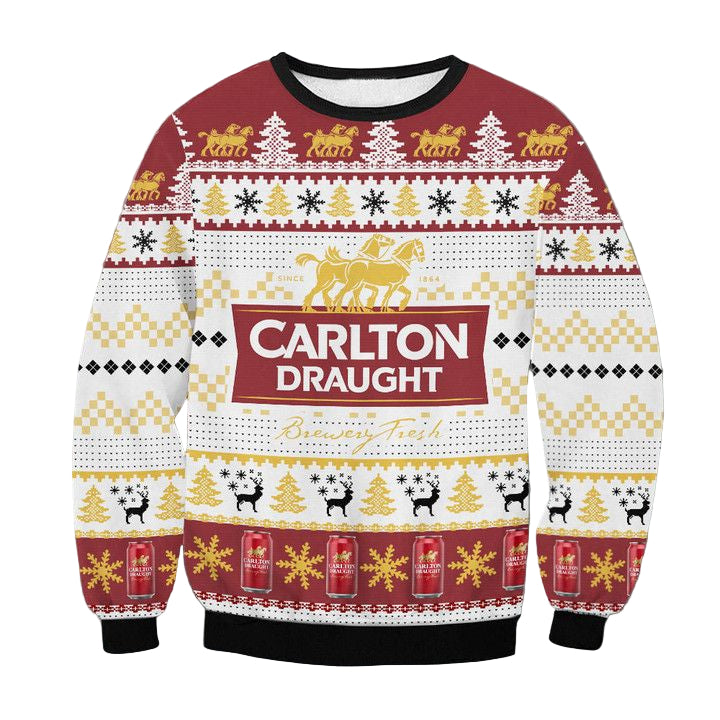 Carlton Draught Beer Ugly Christmas Sweater 2022 ? Usalast