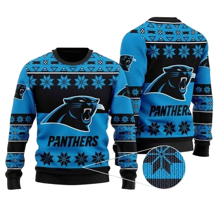 Carolina Panthers Wool Ugly Christmas Sweater ? Usalast