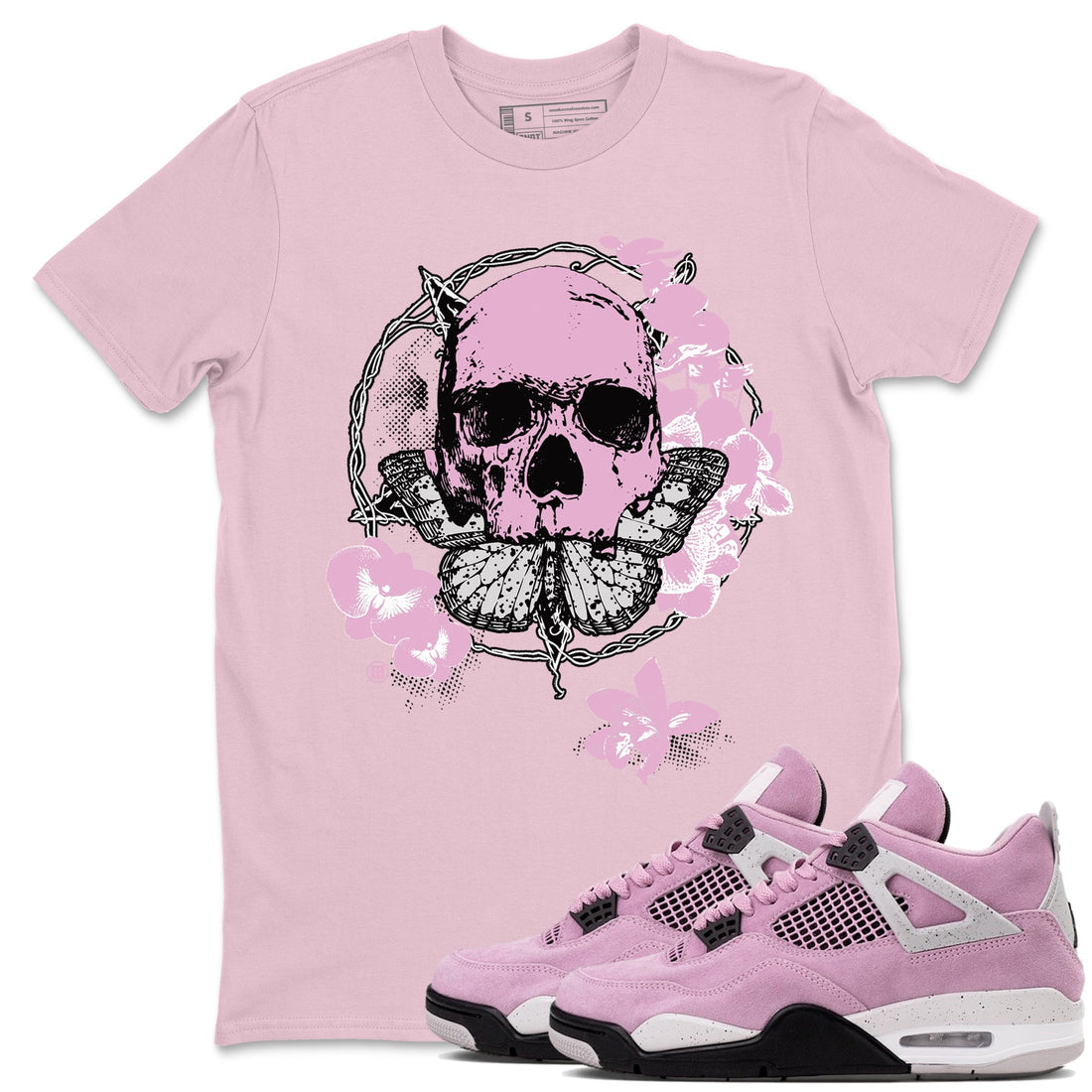 Carpe Diem Skull Sneaker Tees - Air Jordan 4 Orchid