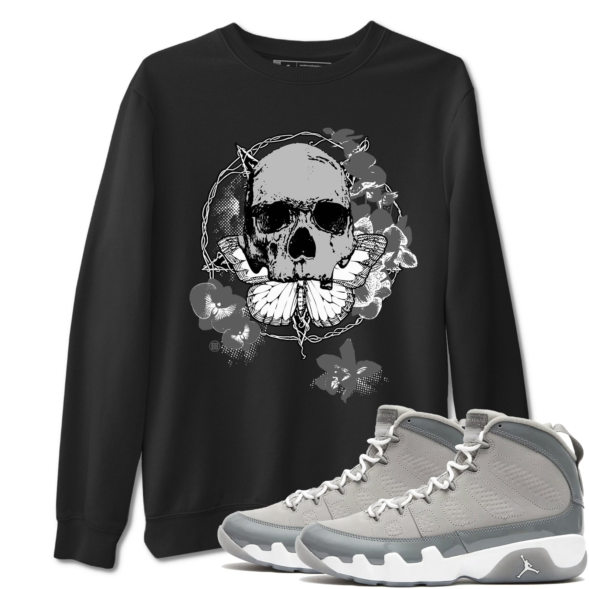 Carpe Diem Skull Sneaker Tees - Air Jordan 9 Cool Grey