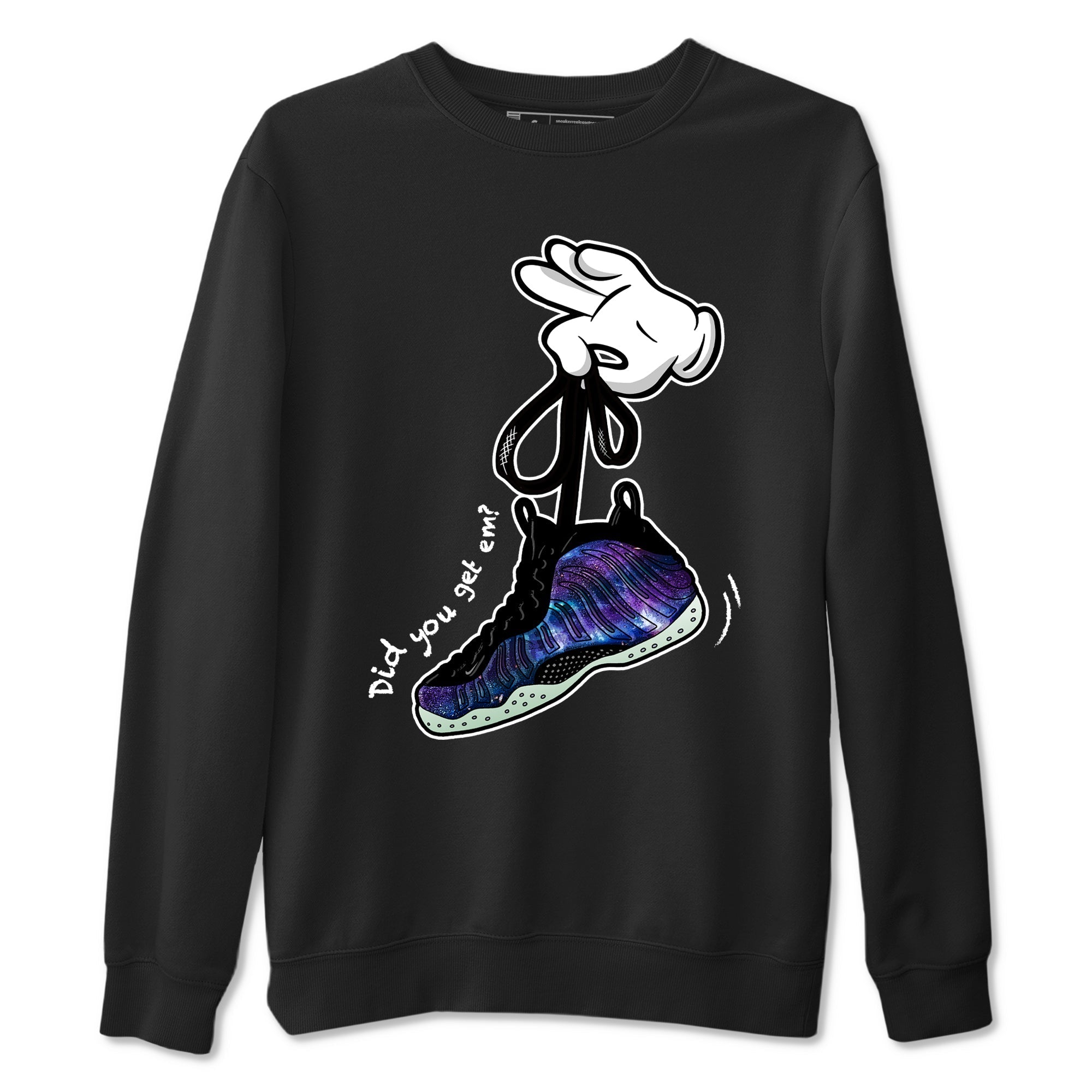 Cartoon Hands Sneaker Tees - Air Foamposite One Galaxy