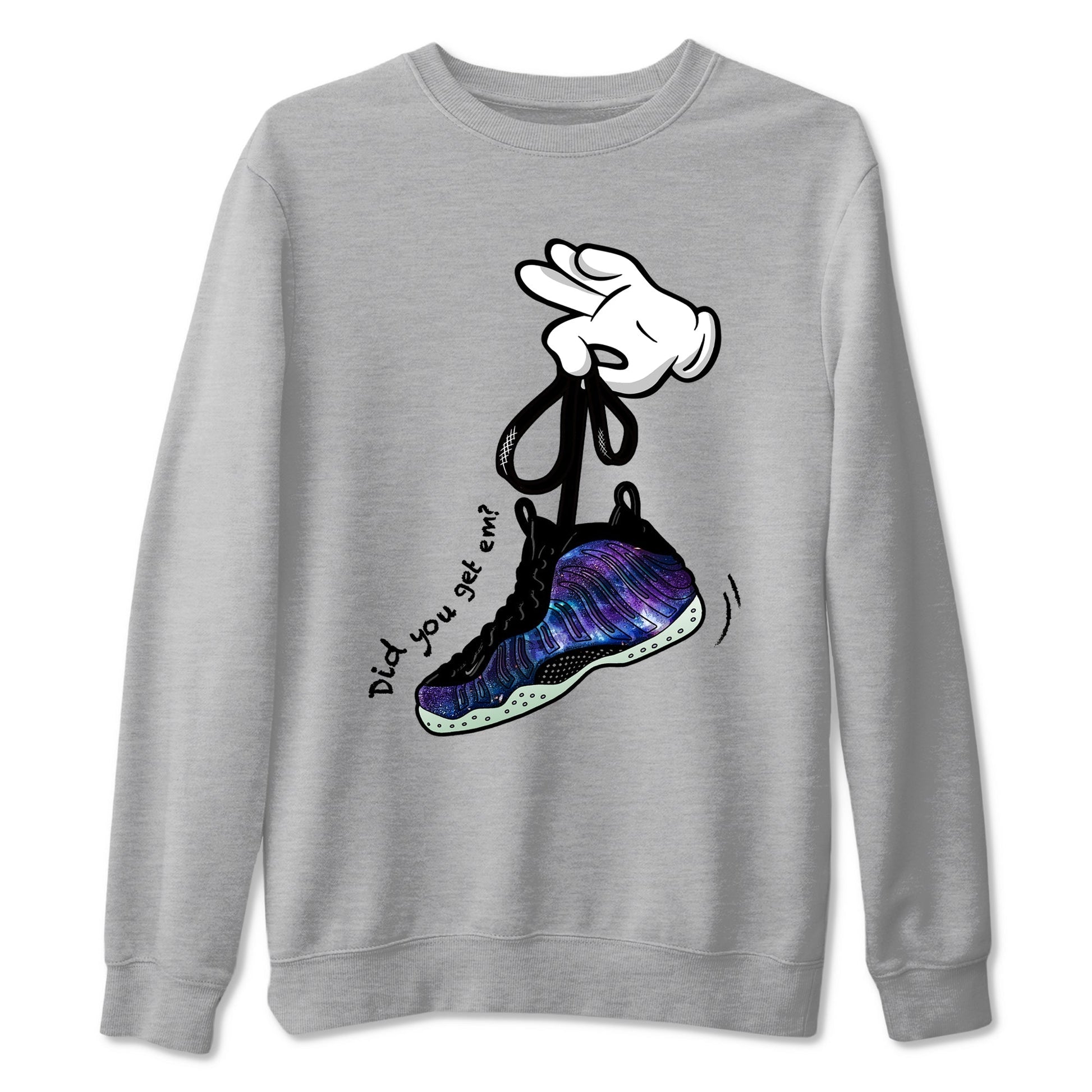 Cartoon Hands Sneaker Tees - Air Foamposite One Galaxy