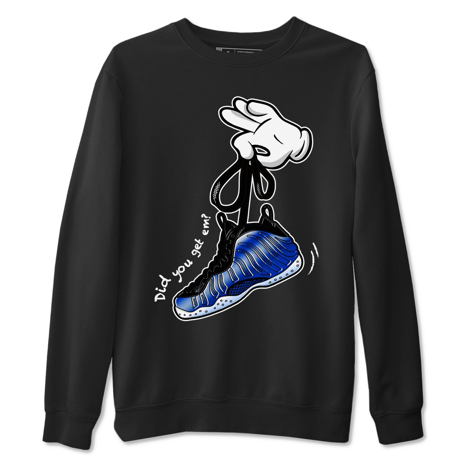 Cartoon Hands Sneaker Tees - Air Foamposite One Royal