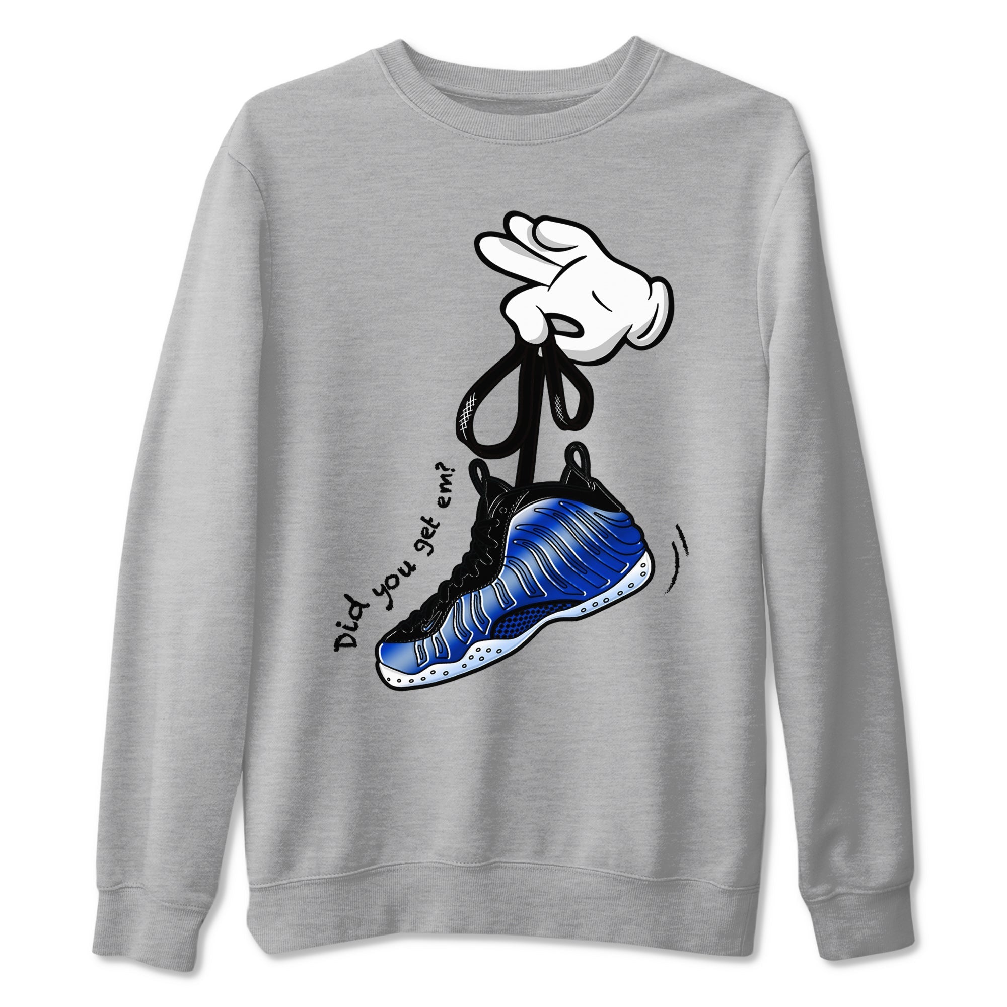 Cartoon Hands Sneaker Tees - Air Foamposite One Royal