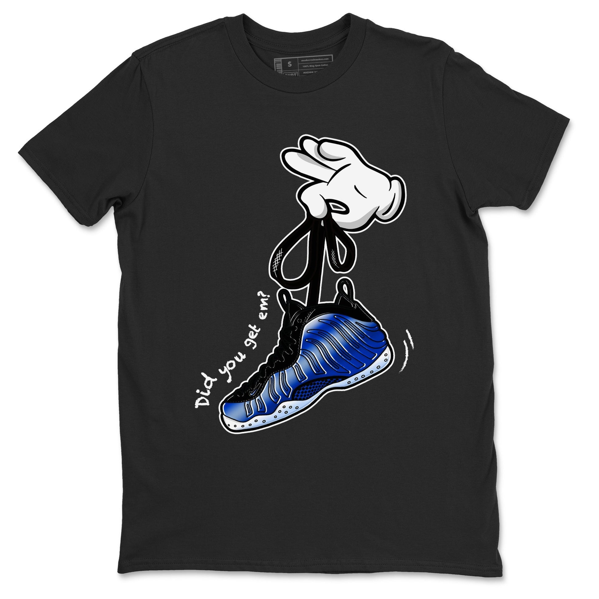 Cartoon Hands Sneaker Tees - Air Foamposite One Royal