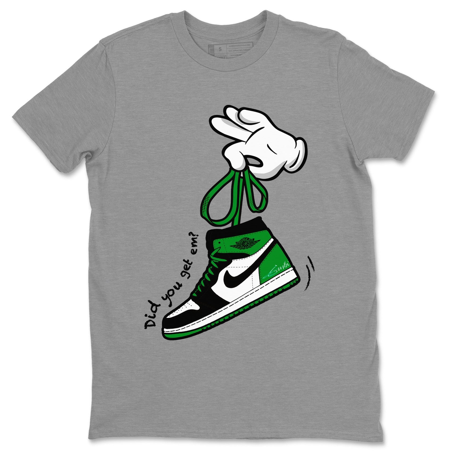 Cartoon Hands Unisex Tops - Air Jordan 1 Celtics