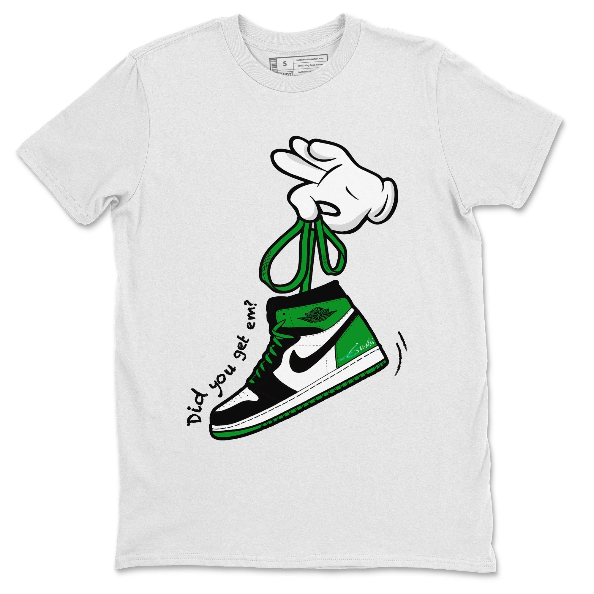 Cartoon Hands Unisex Tops - Air Jordan 1 Celtics