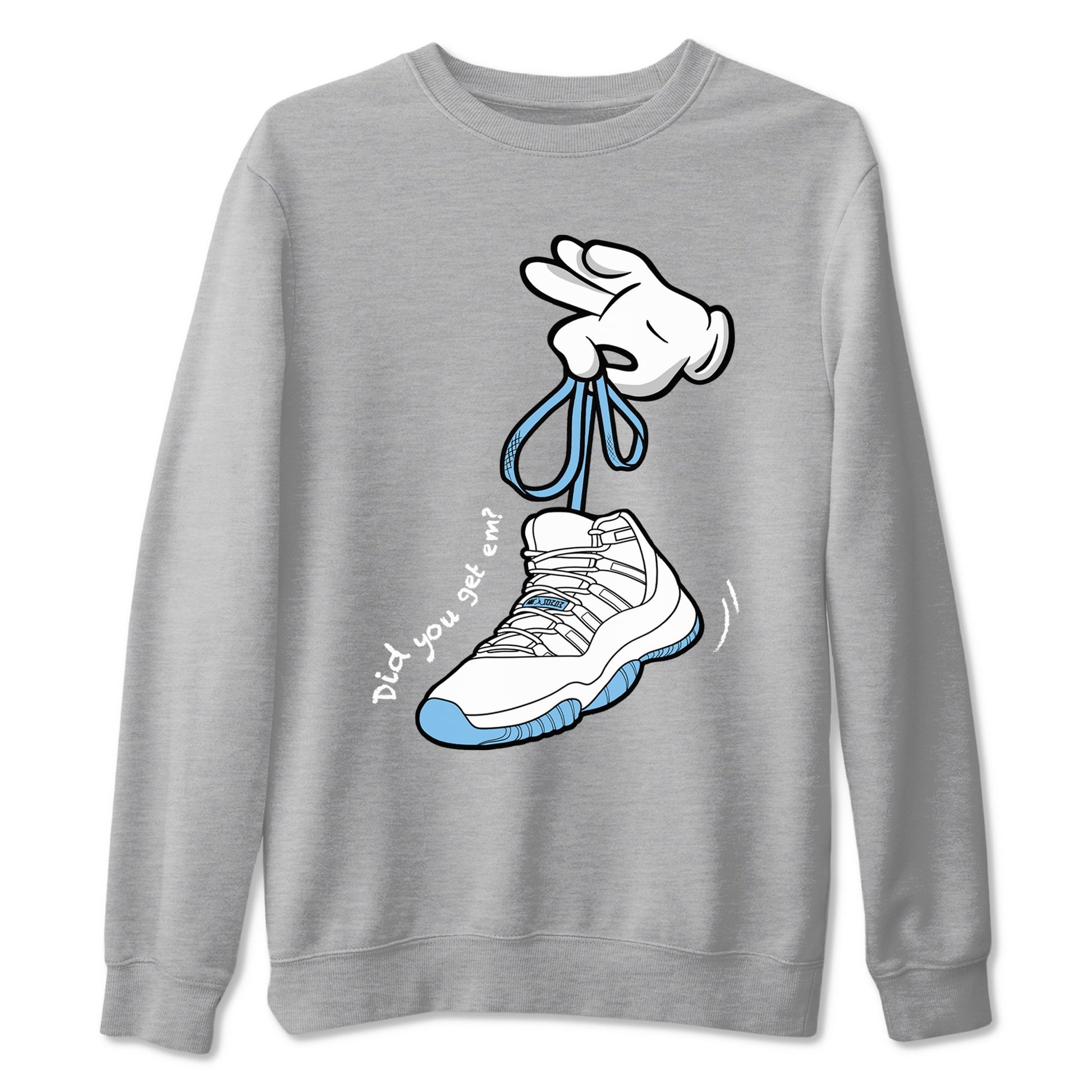 Cartoon Hands Sneaker Tees - Air Jordan 11 Legend Blue