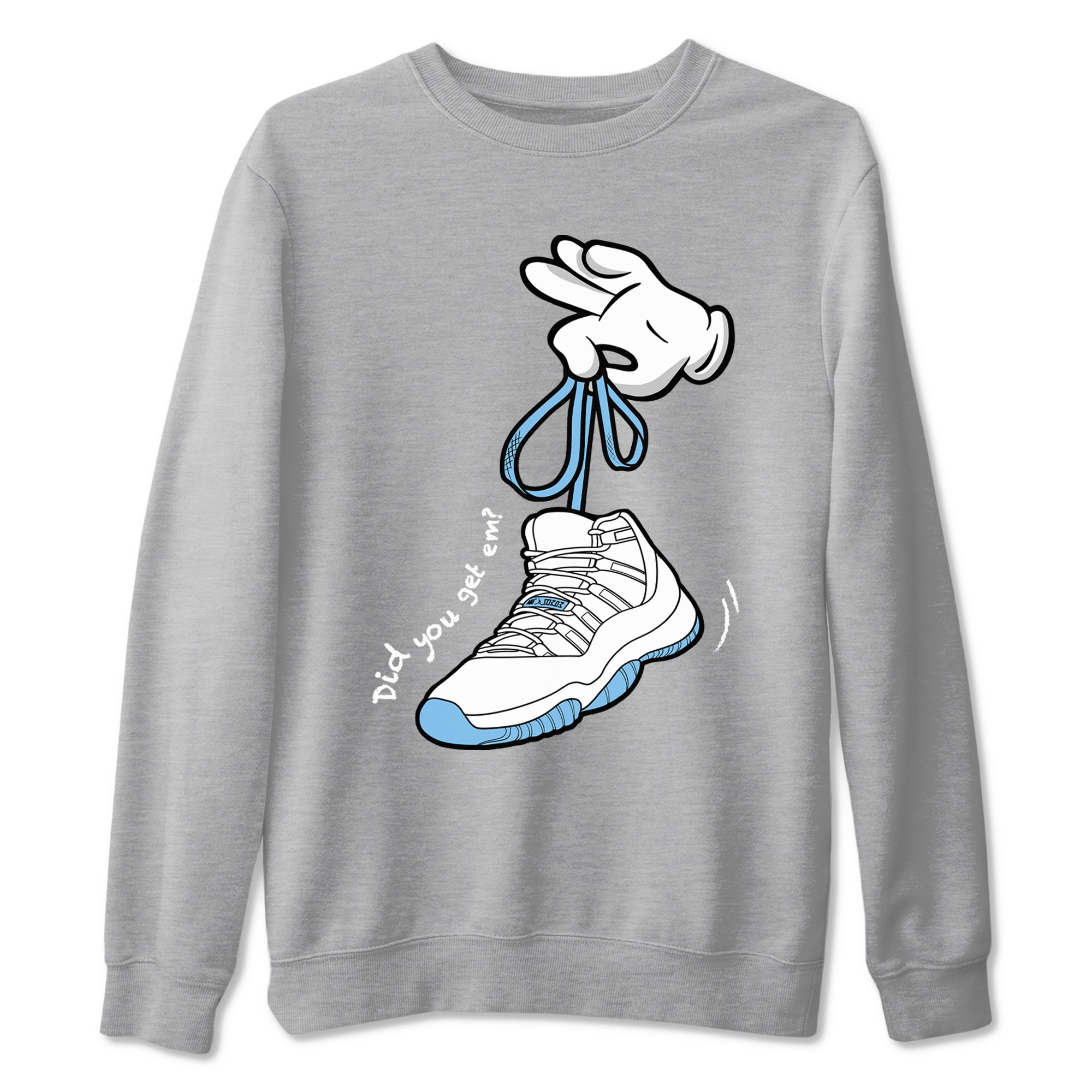 Cartoon Hands Sneaker Tees - Air Jordan 11 Legend Blue