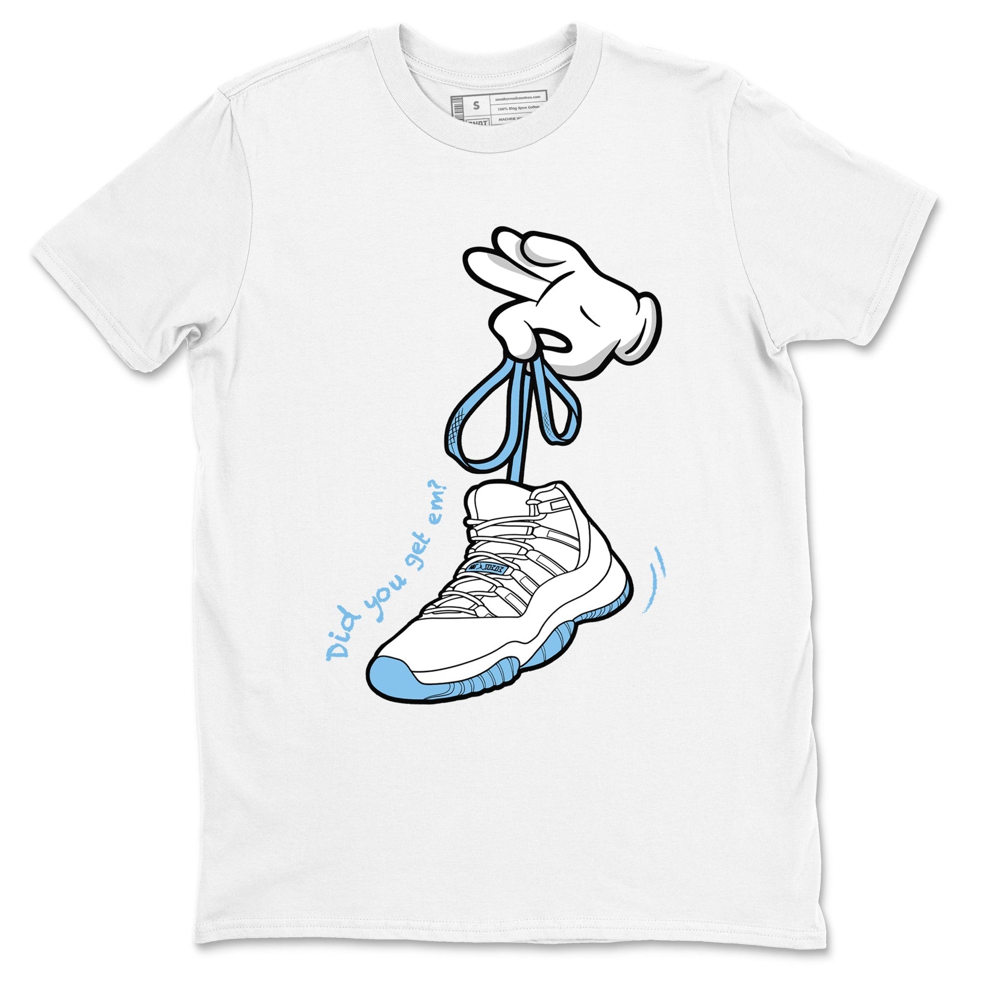 Cartoon Hands Sneaker Tees - Air Jordan 11 Legend Blue