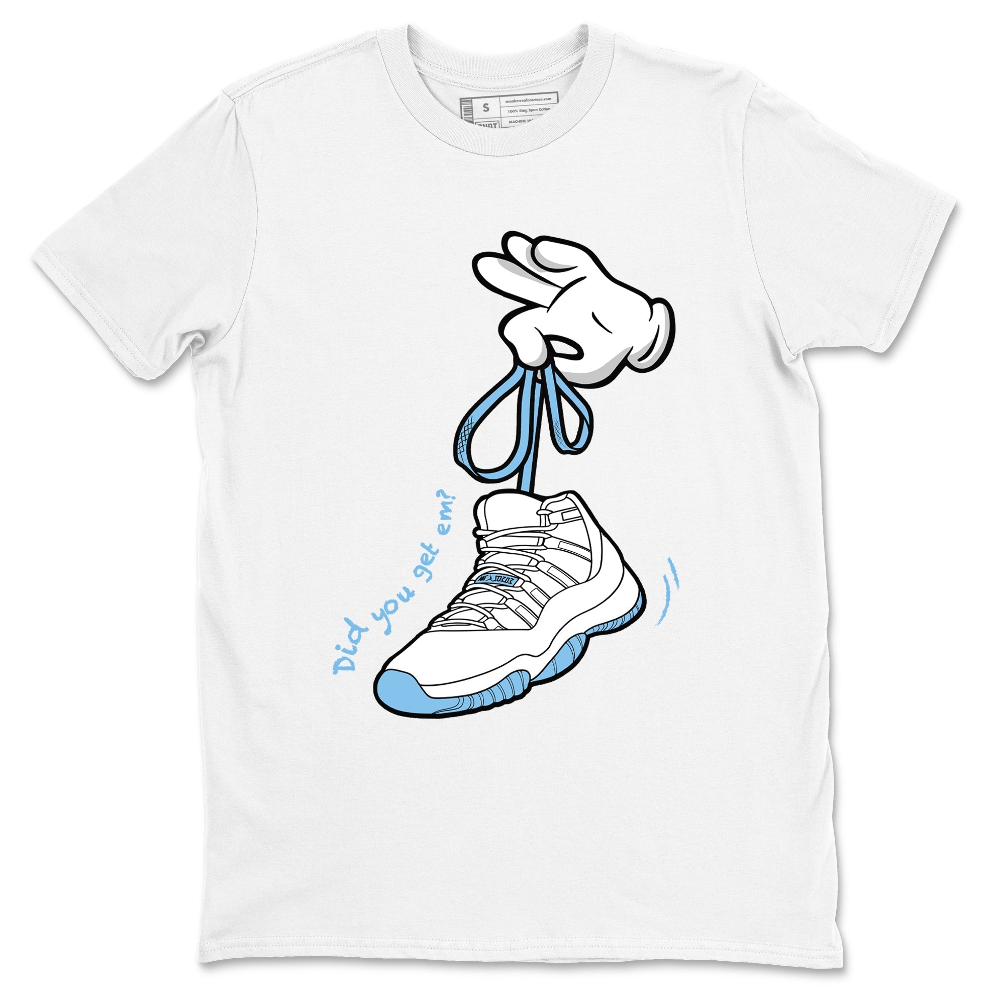 Cartoon Hands Sneaker Tees - Air Jordan 11 Legend Blue