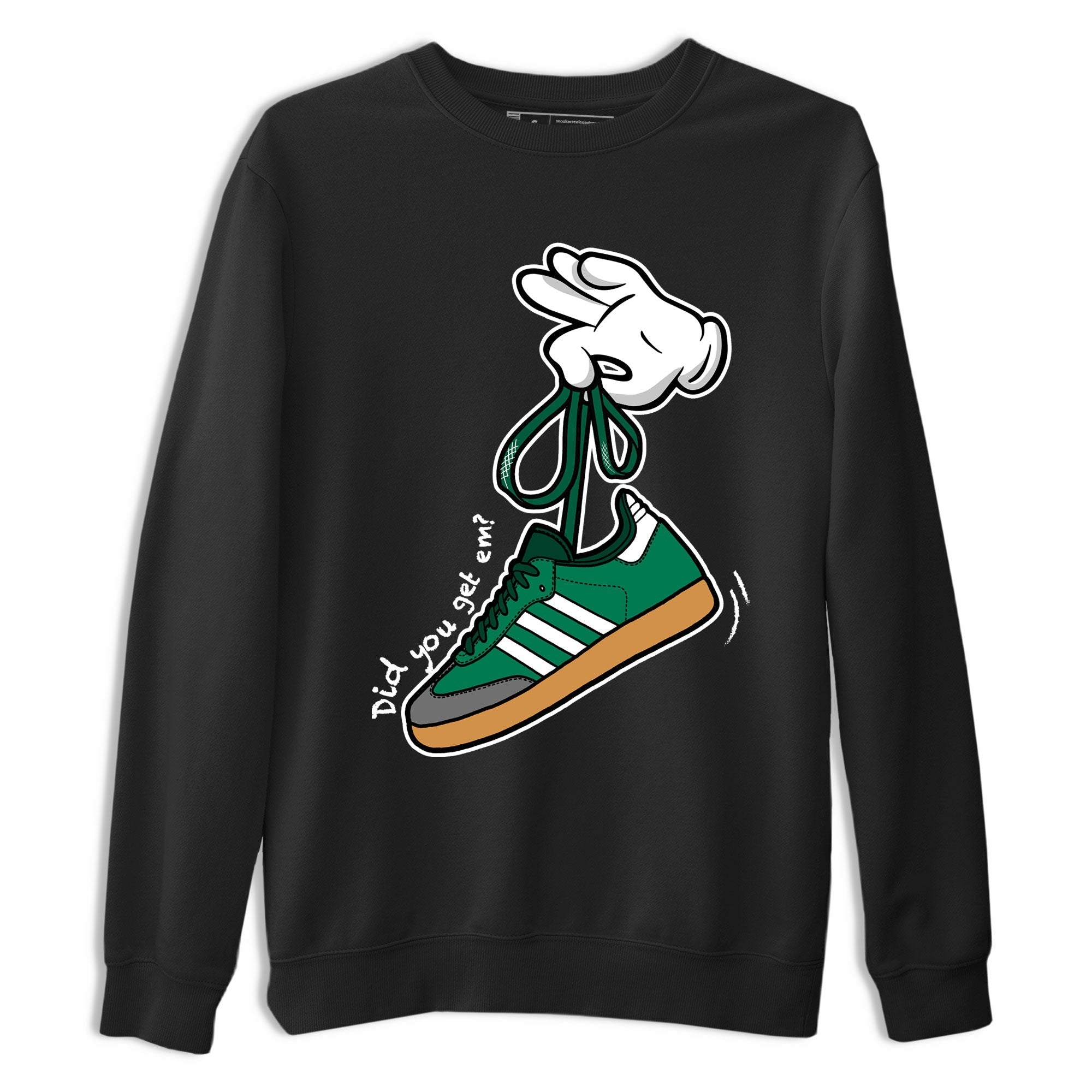 Cartoon Hands Sneaker Tee - Samba Collegiate Green Gum