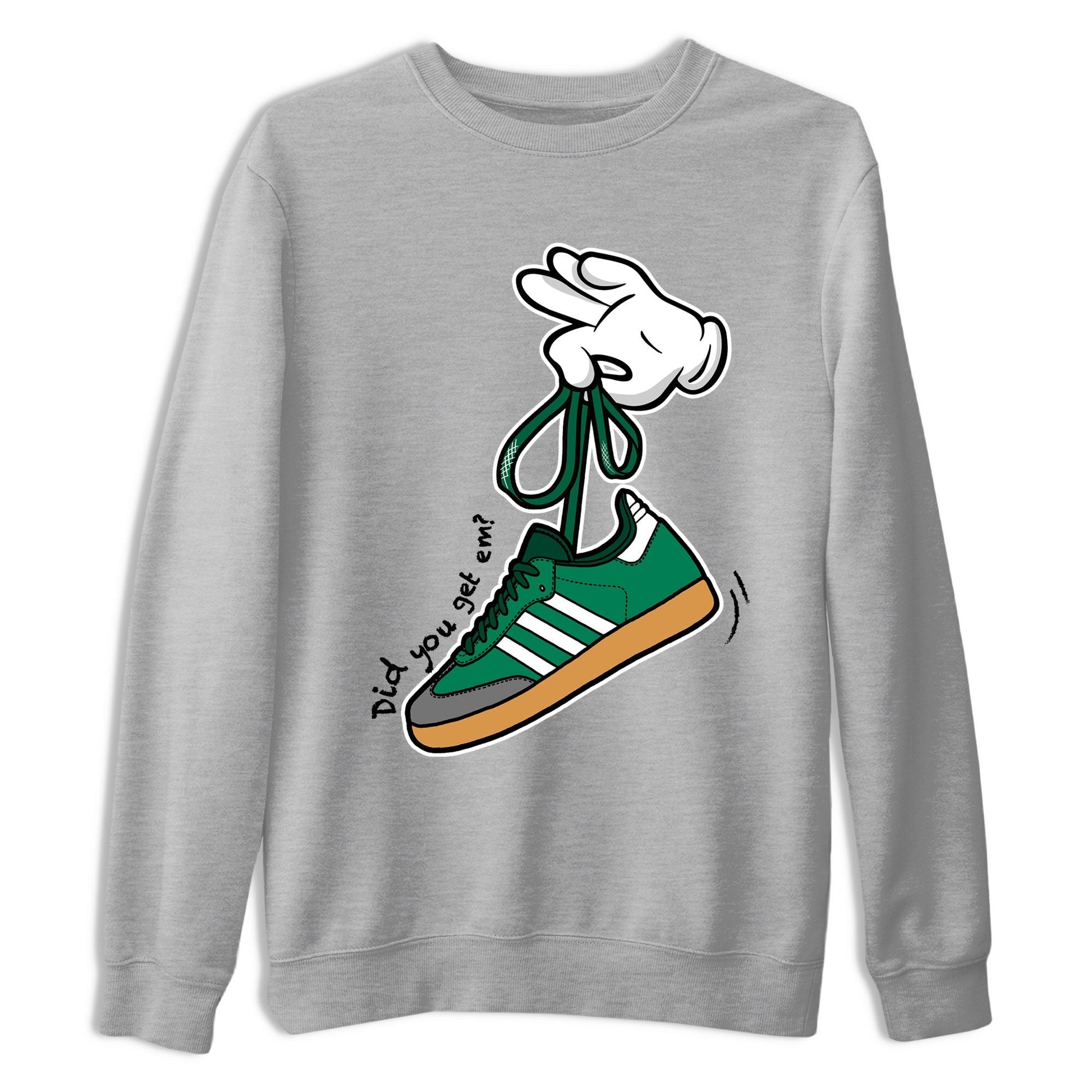 Cartoon Hands Sneaker Tee - Samba Collegiate Green Gum